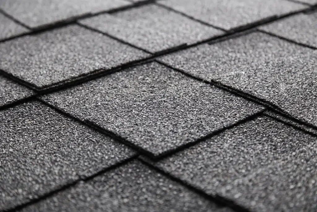 Close-up of impact resistant shingles in Lubbock showing the durable granule surface on a modern roof