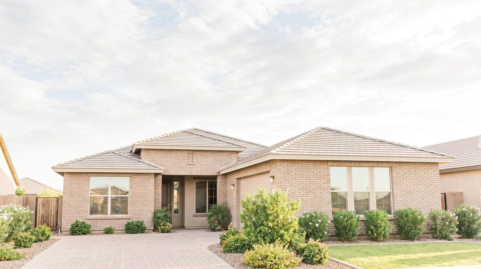 New roof on a bright West Texas home by a roofing contractor in Lubbock